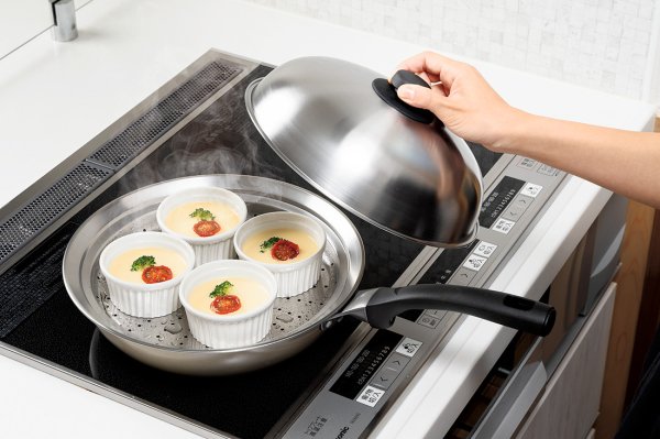 画像4: 燕熟の技　フライパンにのせるスチームプレート24cm~26cm用 (4)