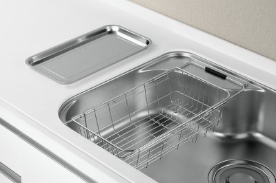 画像1: スライドスリムバスケット トレー付き