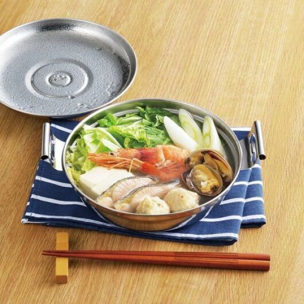 画像2: SUS・ga［サス・ガ］　ステンレス寄せ鍋17cm (2)